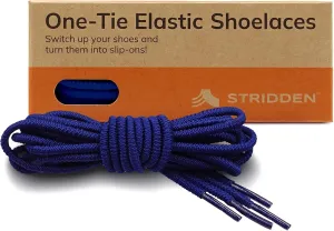 1 Pair One-Tie Elastic Round Shoelaces for Sneakers Boots, Eco-Positive Stretch Lace Turns Shoes Into Slip-Ons/NoTie