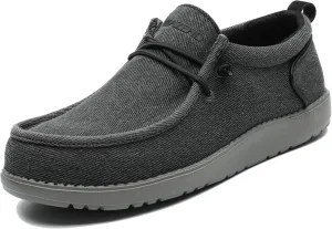 1TAZERO Wide-Shoes for Men-Slip on Walking-Loafers Casual-Shoes - Wide Width Comfortable Orthopedic Shoes for Men with Arch Support for Plantar Fasciitis