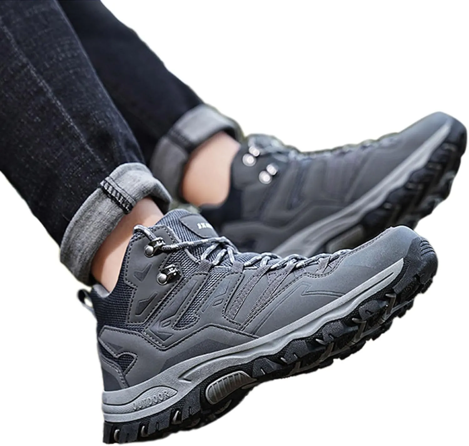 Arch Support Non Slip Minimalist Shoes for Men Breathable Elastic Fly Woven Mesh Sneaker Casual Stretch Sneaker