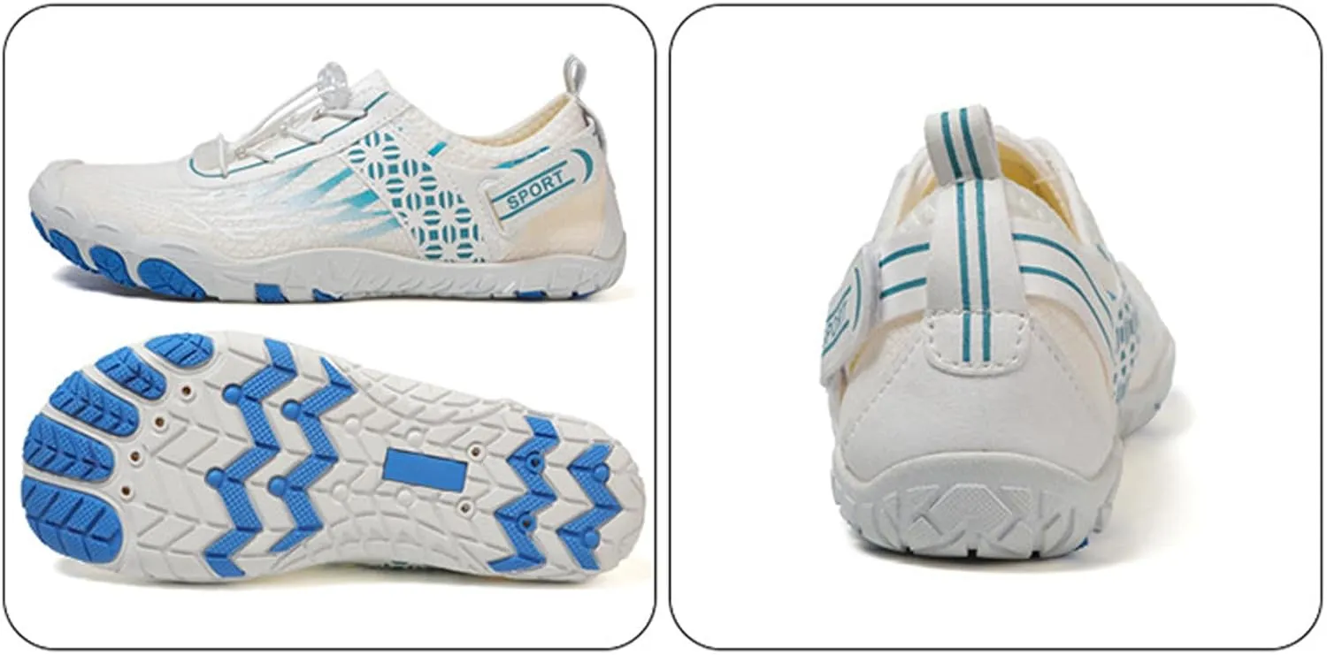 Arch Support Non Slip Minimalist Shoes for Men Breathable Elastic Fly Woven Mesh Sneaker Men's Recovery Shoes