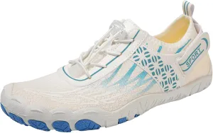 Arch Support Non Slip Minimalist Shoes for Men Breathable Elastic Fly Woven Mesh Sneaker Men's Recovery Shoes