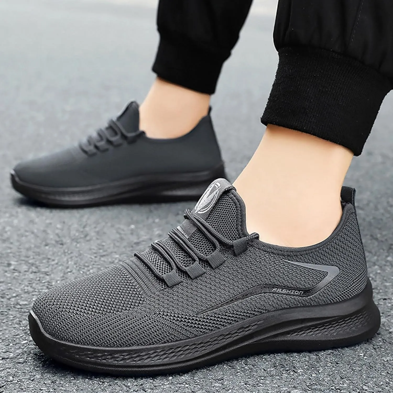 Arch Support Non Slip Minimalist Shoes for Men Breathable Mesh Fashion Sneaker Men's Arch Support Insole Shoes