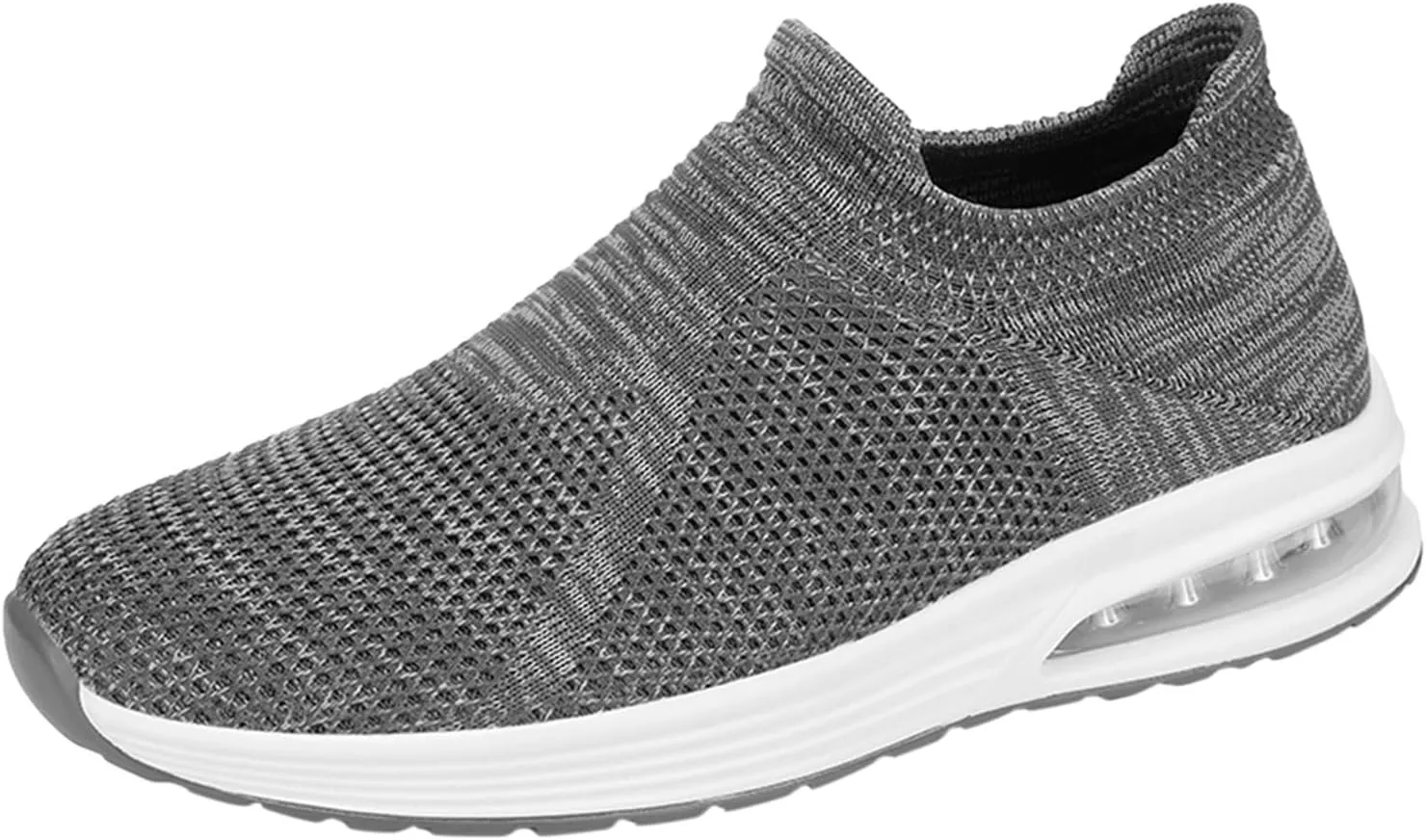 Arch Support Sports Shoes for Men Breathable Elastic Fly Woven Mesh Sneaker Arch Support Walking Shoes for Men