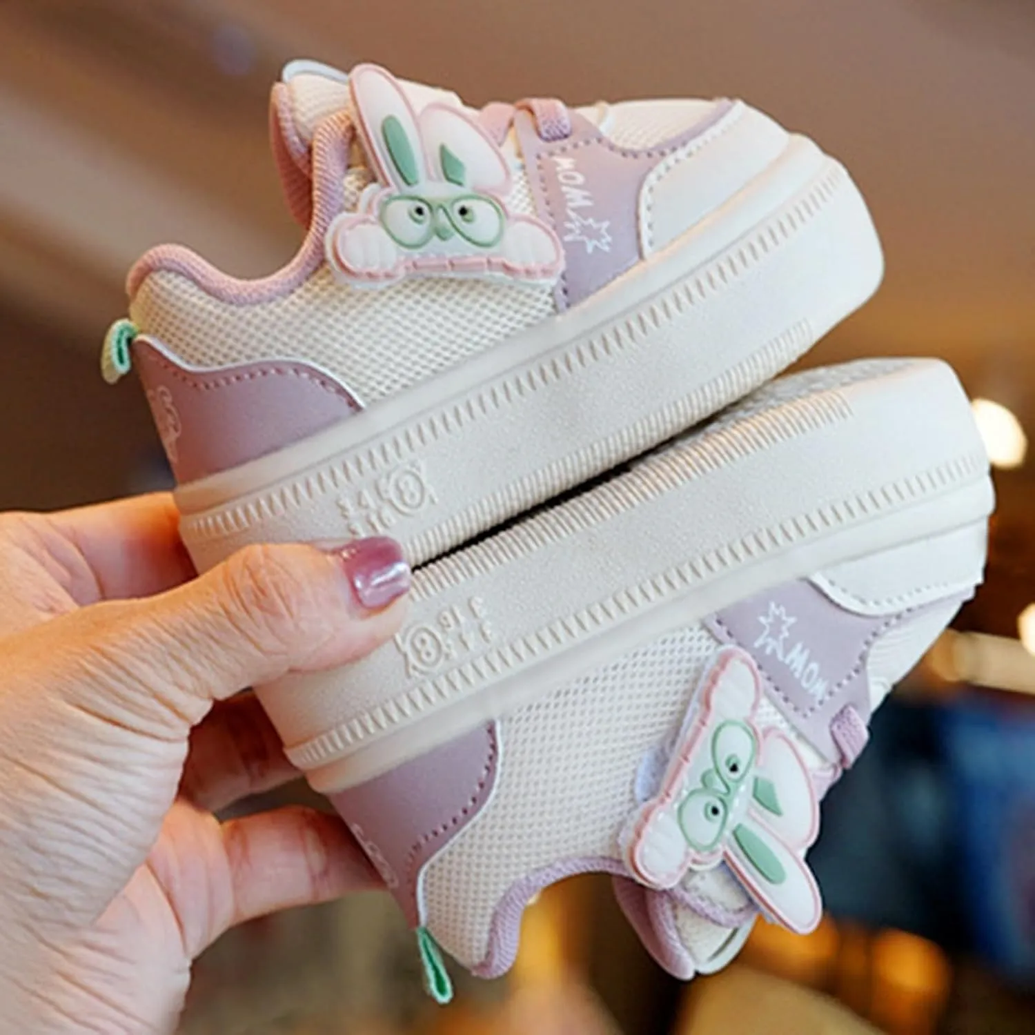 Baby Infant Breathable Mesh Sneakers Toddler First Walking Sport Shoes Boys Kids 𝗖artoon Open Toe Light Comfy Shoes