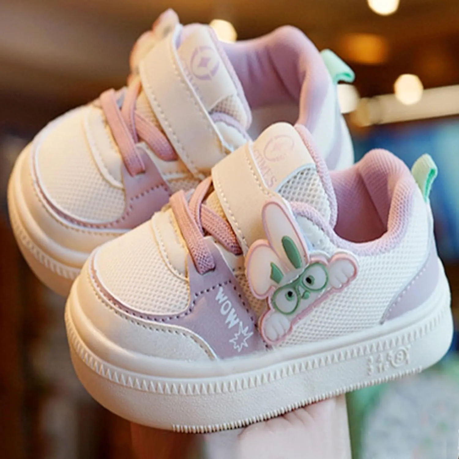 Baby Infant Breathable Mesh Sneakers Toddler First Walking Sport Shoes Boys Kids 𝗖artoon Open Toe Light Comfy Shoes