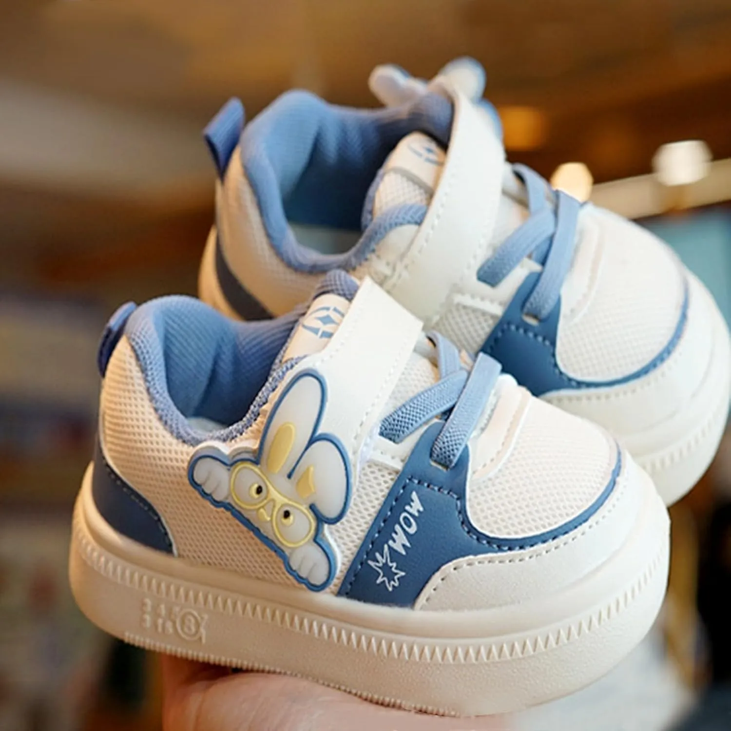 Baby Infant Breathable Mesh Sneakers Toddler First Walking Sport Shoes Boys Kids 𝗖artoon Open Toe Light Comfy Shoes