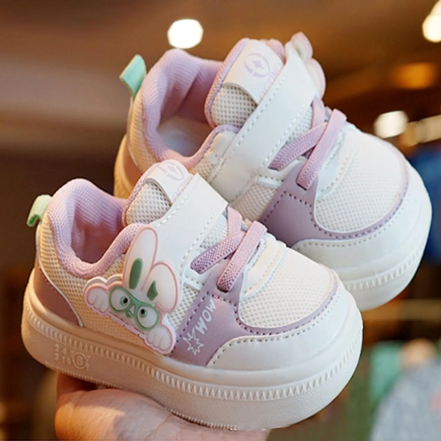 Baby Infant Breathable Mesh Sneakers Toddler First Walking Sport Shoes Boys Kids 𝗖artoon Open Toe Light Comfy Shoes