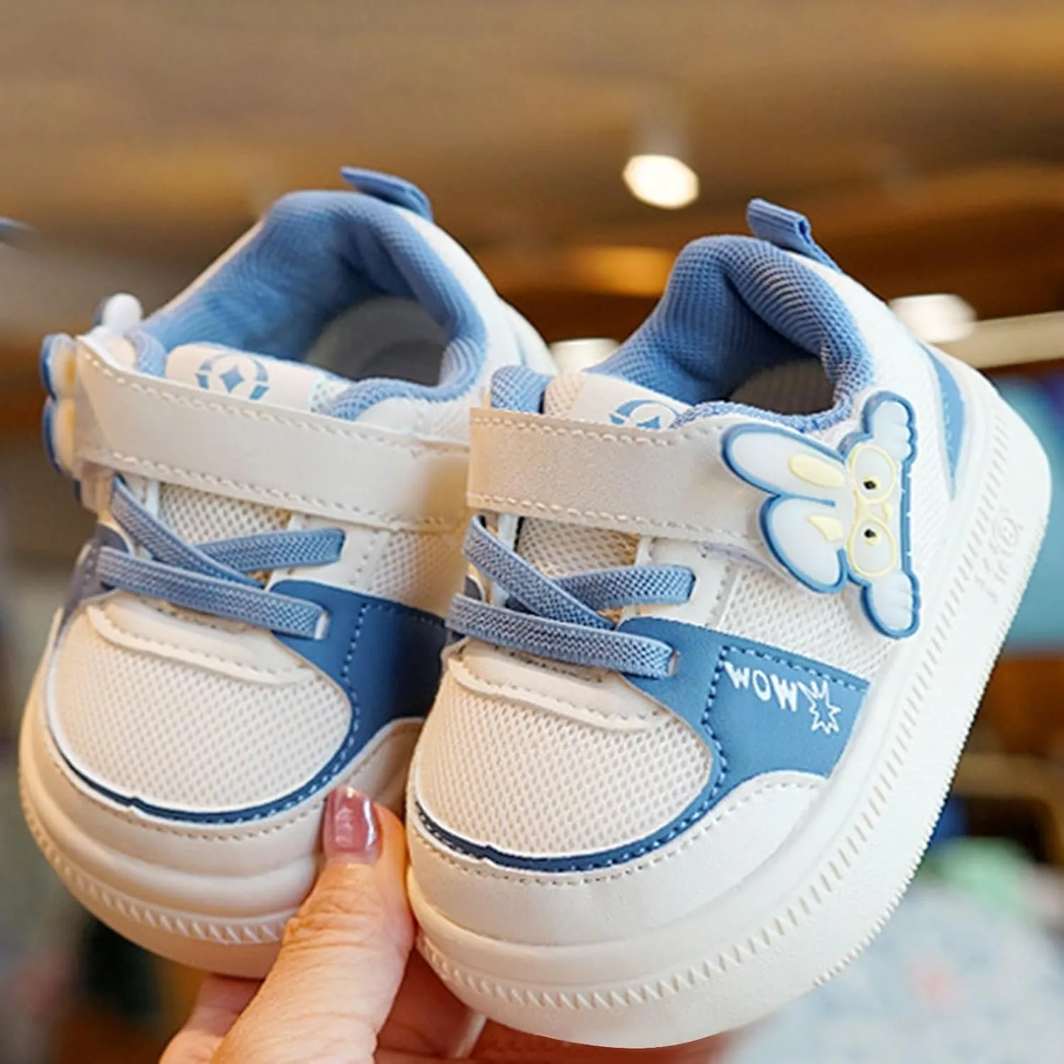 Baby Infant Breathable Mesh Sneakers Toddler First Walking Sport Shoes Boys Kids 𝗖artoon Open Toe Light Comfy Shoes