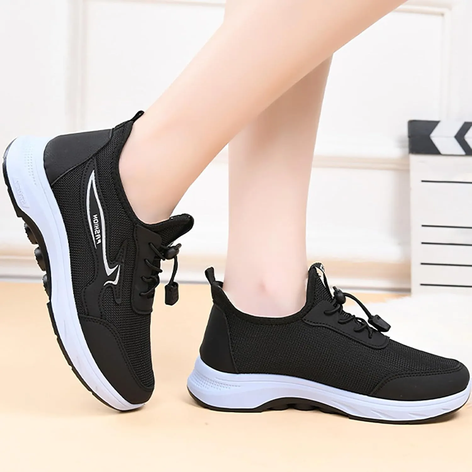 Boots for Women Warm Casual Trainers Breathable Flat Bottom Casual Shoes Women's Vintage Leather Zipper High Snow Boots