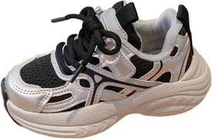 Boys Kids Mesh Lace-Up Sneakers Toddler Breathable Comfy Non Slip Sport Shoes Outdoor Running Casual Loafers Shoes