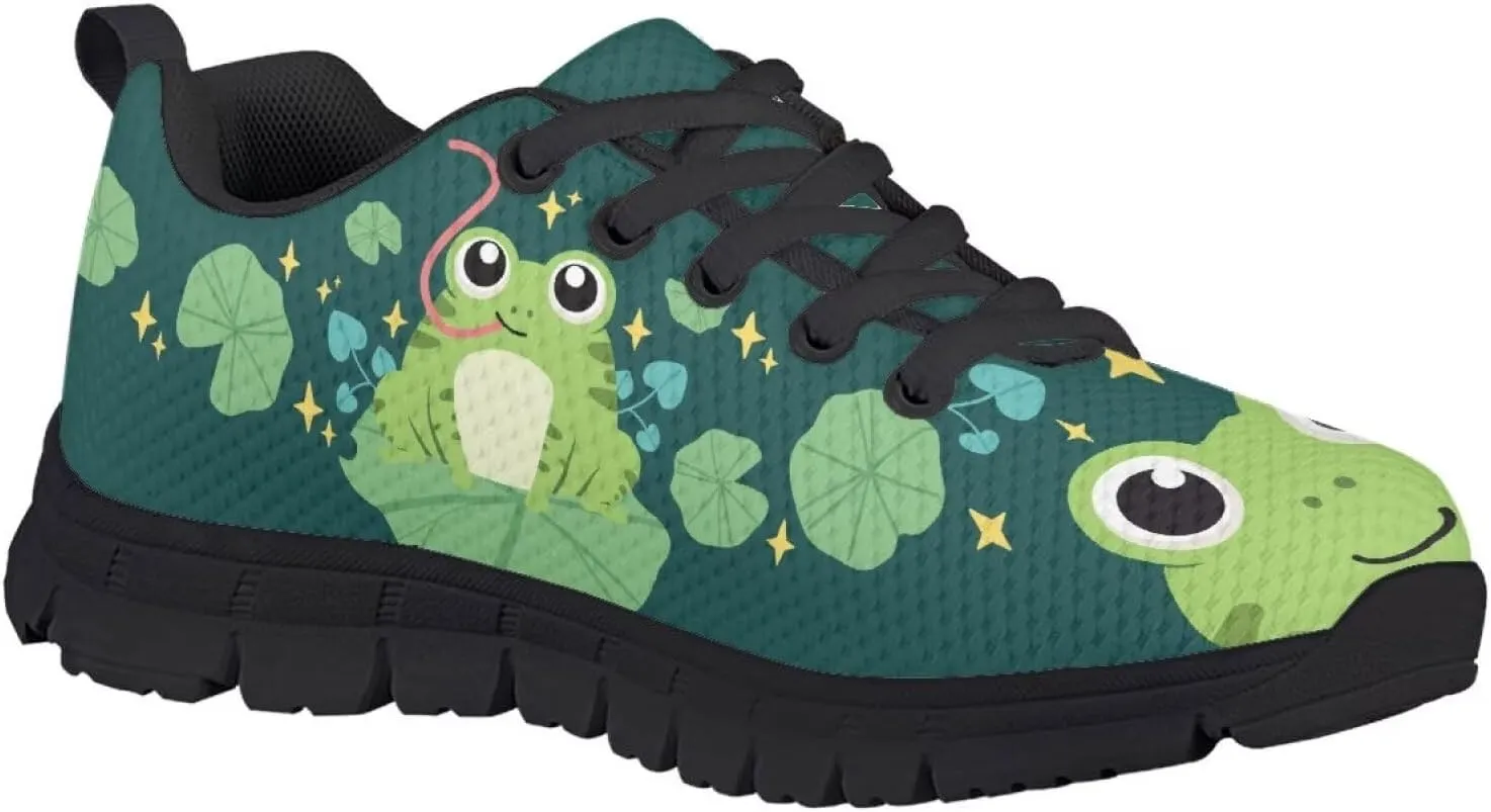 Boys Tennis Shoes Mesh Running Sport Shoe Animal Print Sneaker Lightweight Breathable Lace Up Athletic Shoes US11-5