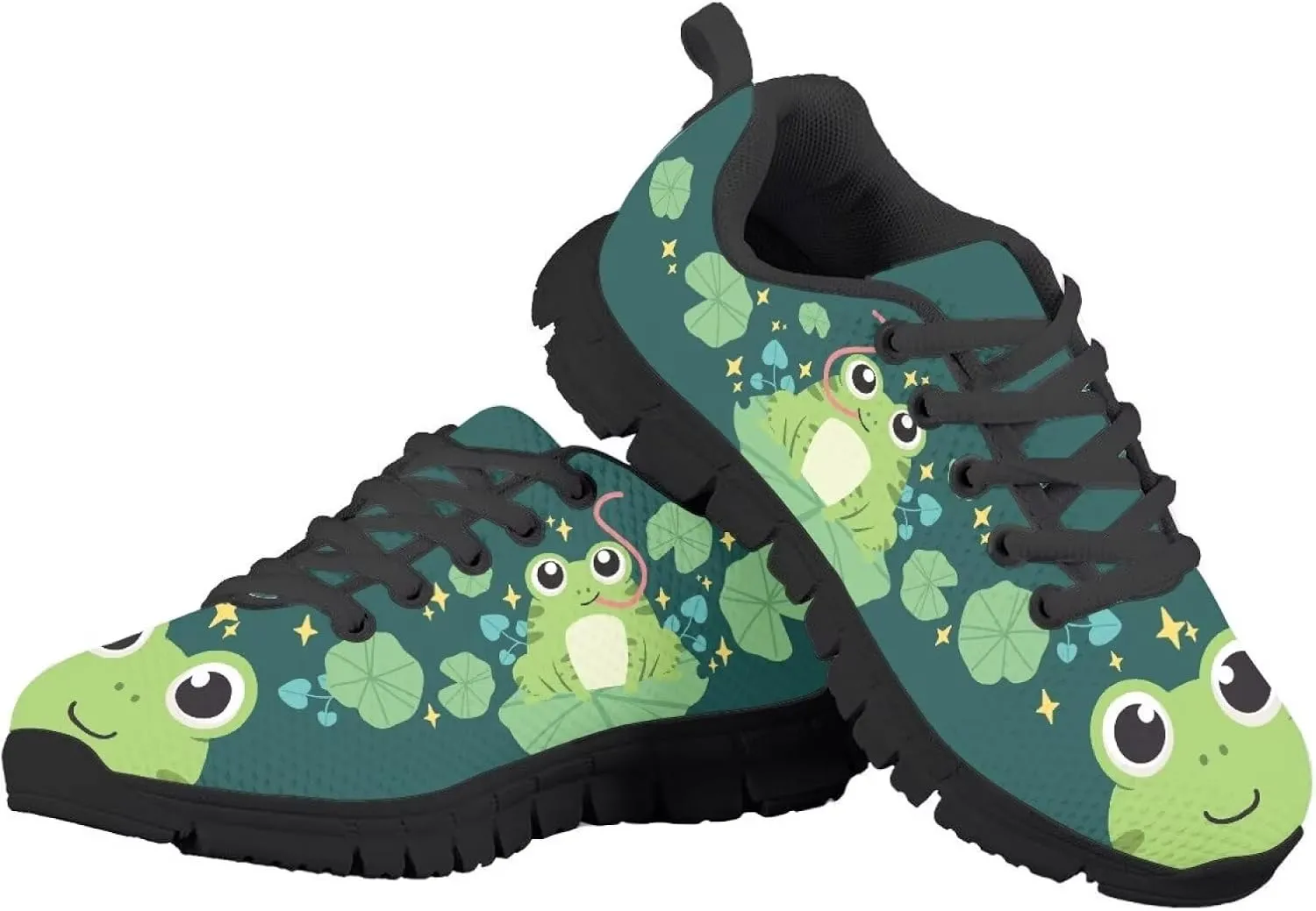 Boys Tennis Shoes Mesh Running Sport Shoe Animal Print Sneaker Lightweight Breathable Lace Up Athletic Shoes US11-5