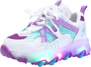Breathable Lace Light up Sneakers for Kids Toddler Ankle Outdoor Running Sport Non Slip Shoes Lightweight Comfy Fashion
