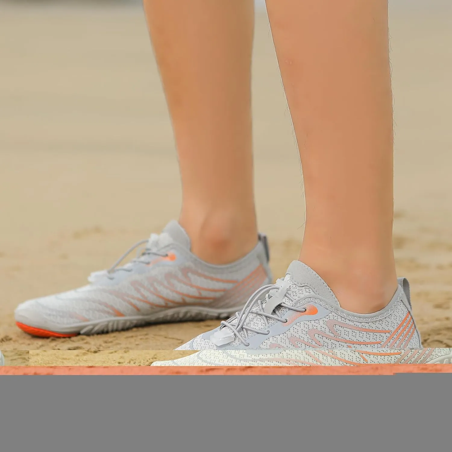 Casual Barefoot Shoes Women Quick Dry Beach Shoes for Walking, Running, Hiking, Yoga Exercise Grounded Footwear Wide Toe Box Low Top Sneakers Breathable Water Socks Lightweight Footwear Summer Shoe