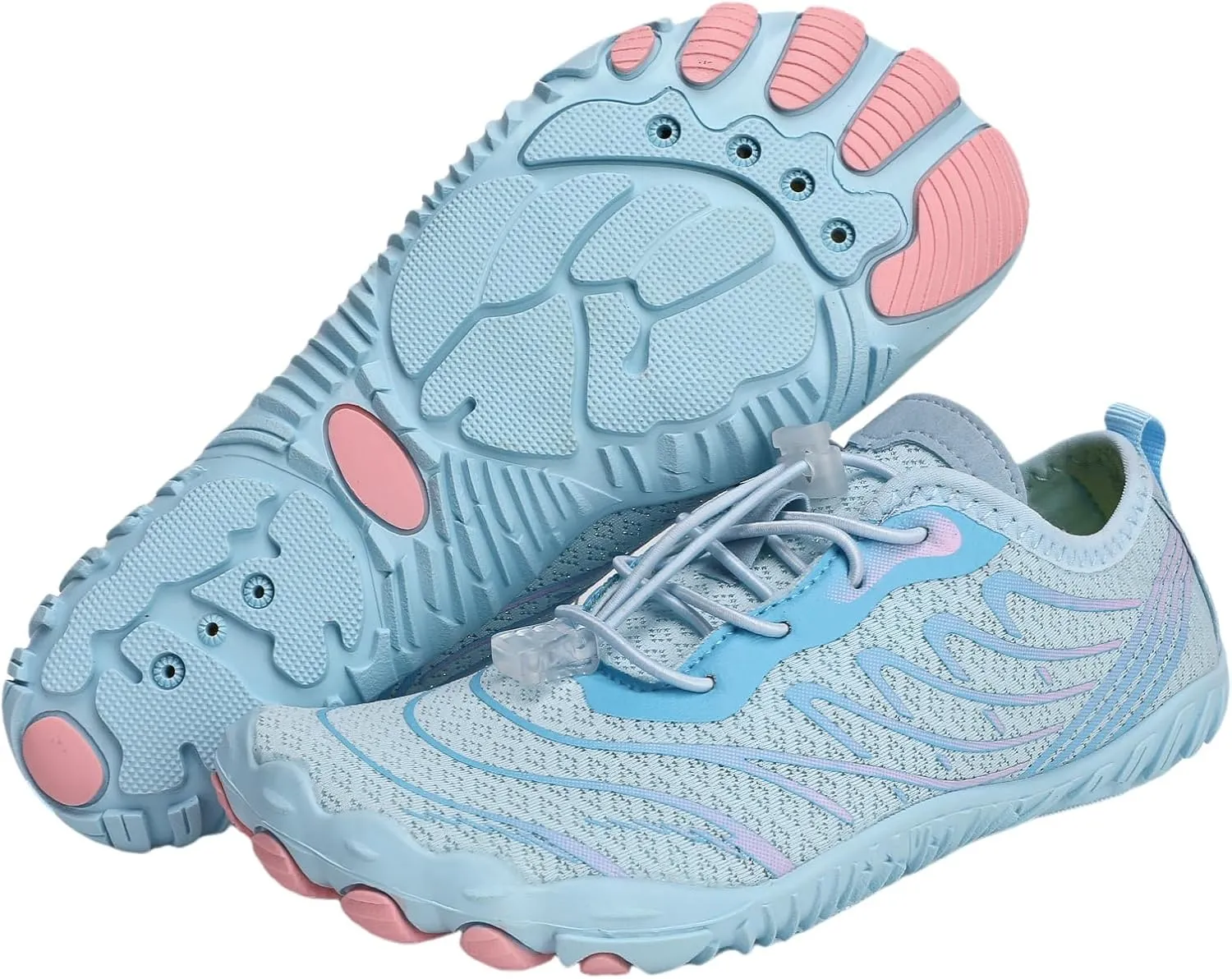 Casual Barefoot Shoes Women Quick Dry Beach Shoes for Walking, Running, Hiking, Yoga Exercise Grounded Footwear Wide Toe Box Low Top Sneakers Breathable Water Socks Lightweight Footwear Summer Shoe