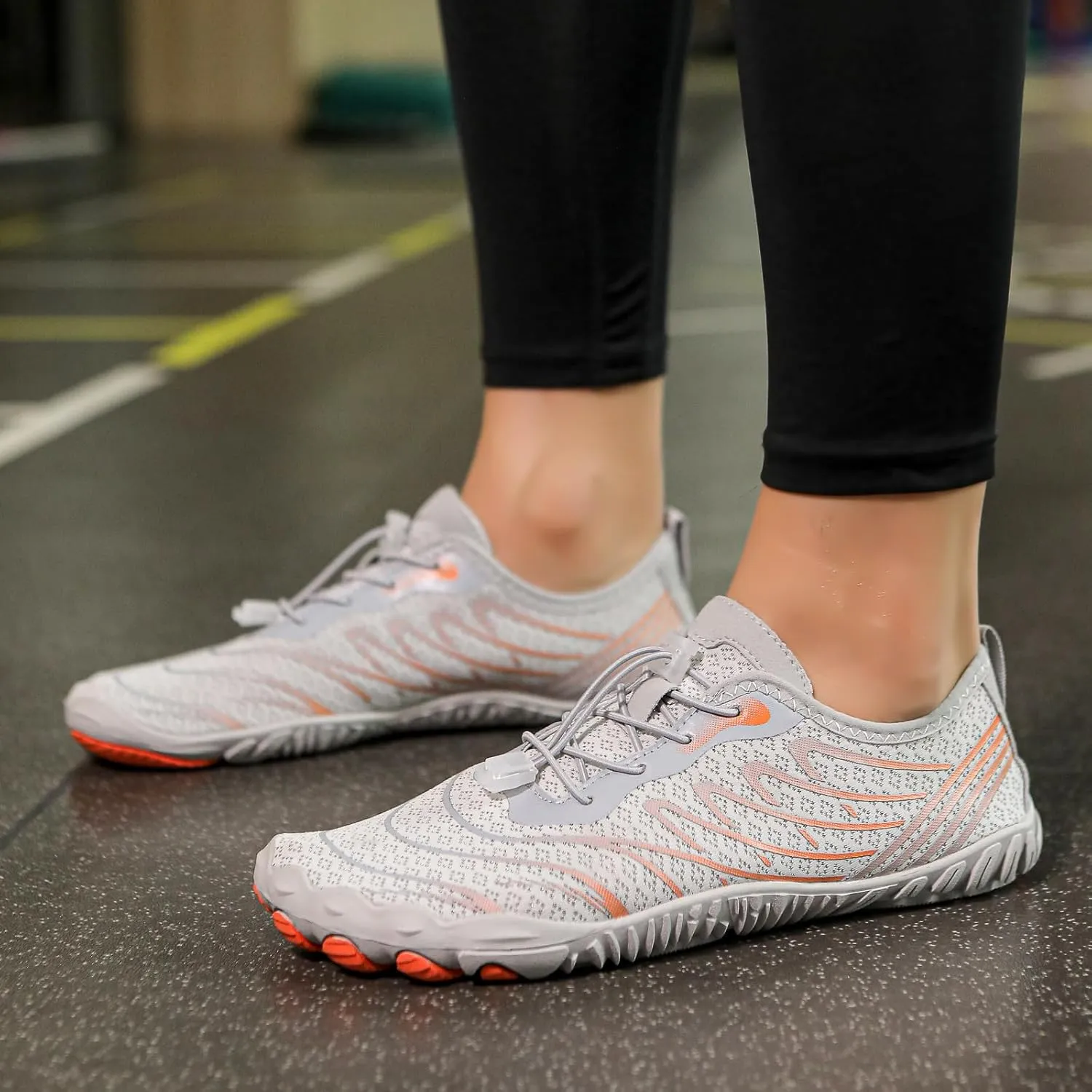 Casual Barefoot Shoes Women Quick Dry Beach Shoes for Walking, Running, Hiking, Yoga Exercise Grounded Footwear Wide Toe Box Low Top Sneakers Breathable Water Socks Lightweight Footwear Summer Shoe
