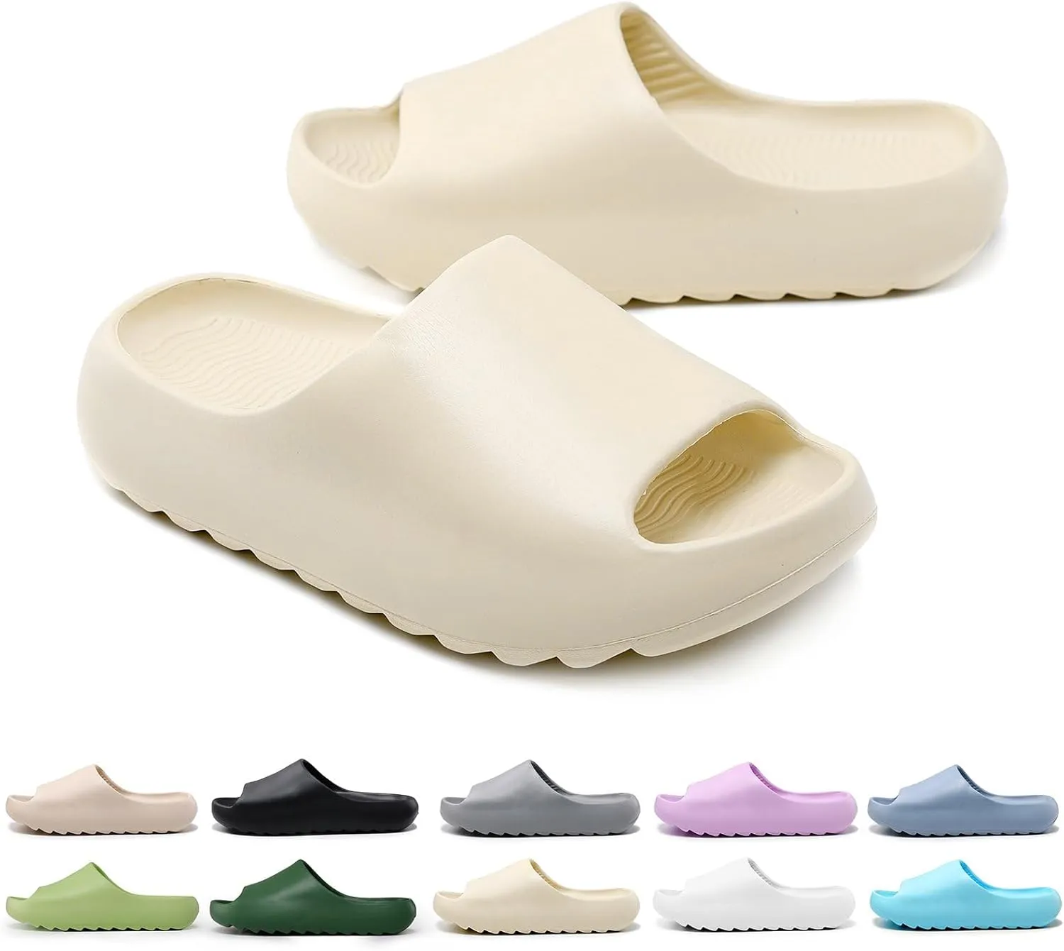 Cloud Slides for Kids,Boys Girls Shower Slippers Bathroom Pool Sandals,Toddler Home House Open Toe Comfy Thick Sole Slippers,Summer Non-Slip Beach Shoes