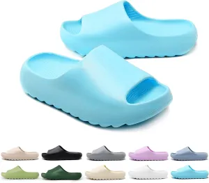 Cloud Slides for Kids,Boys Girls Shower Slippers Bathroom Pool Sandals,Toddler Home House Open Toe Comfy Thick Sole Slippers,Summer Non-Slip Beach Shoes