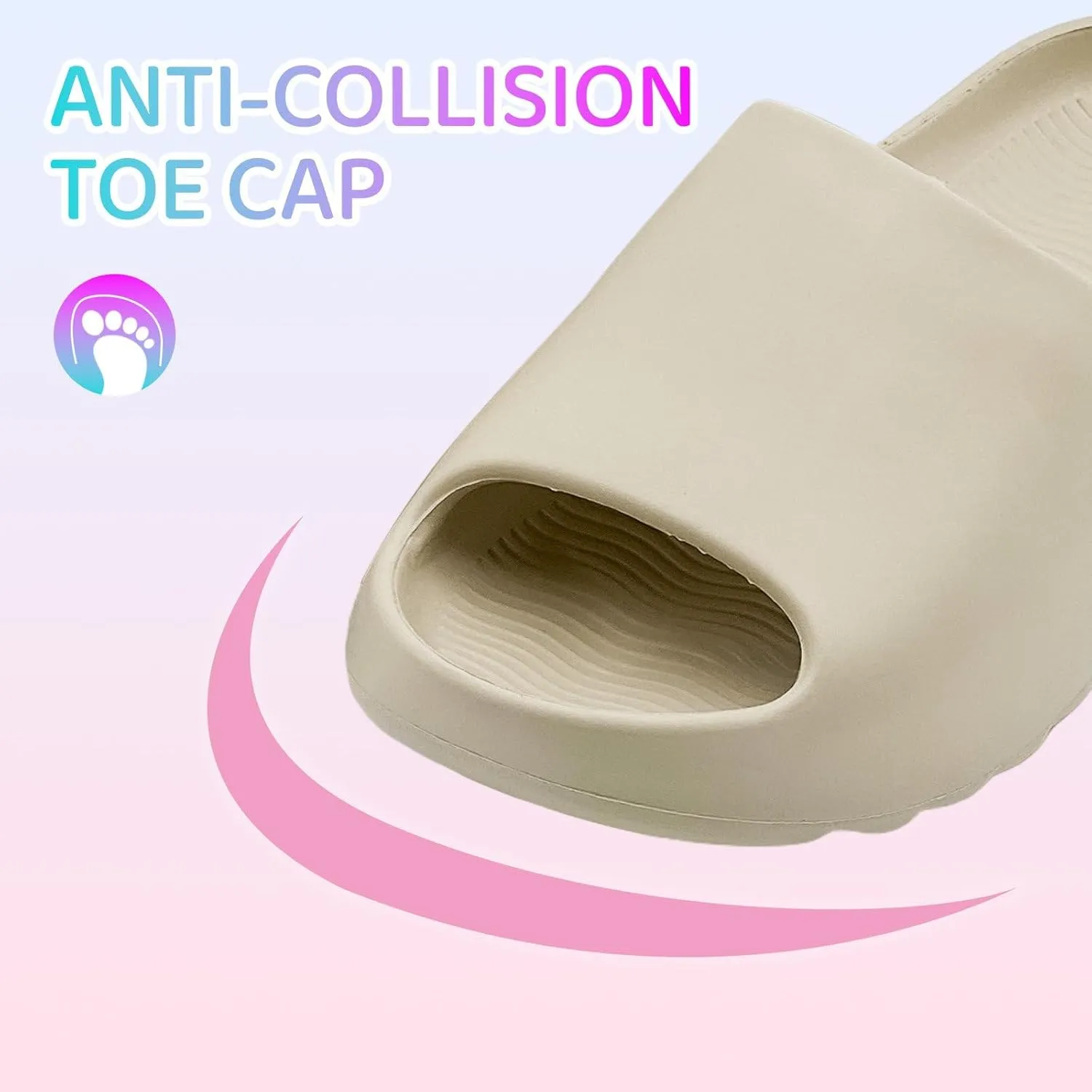 Cloud Slides for Kids,Boys Girls Shower Slippers Bathroom Pool Sandals,Toddler Home House Open Toe Comfy Thick Sole Slippers,Summer Non-Slip Beach Shoes