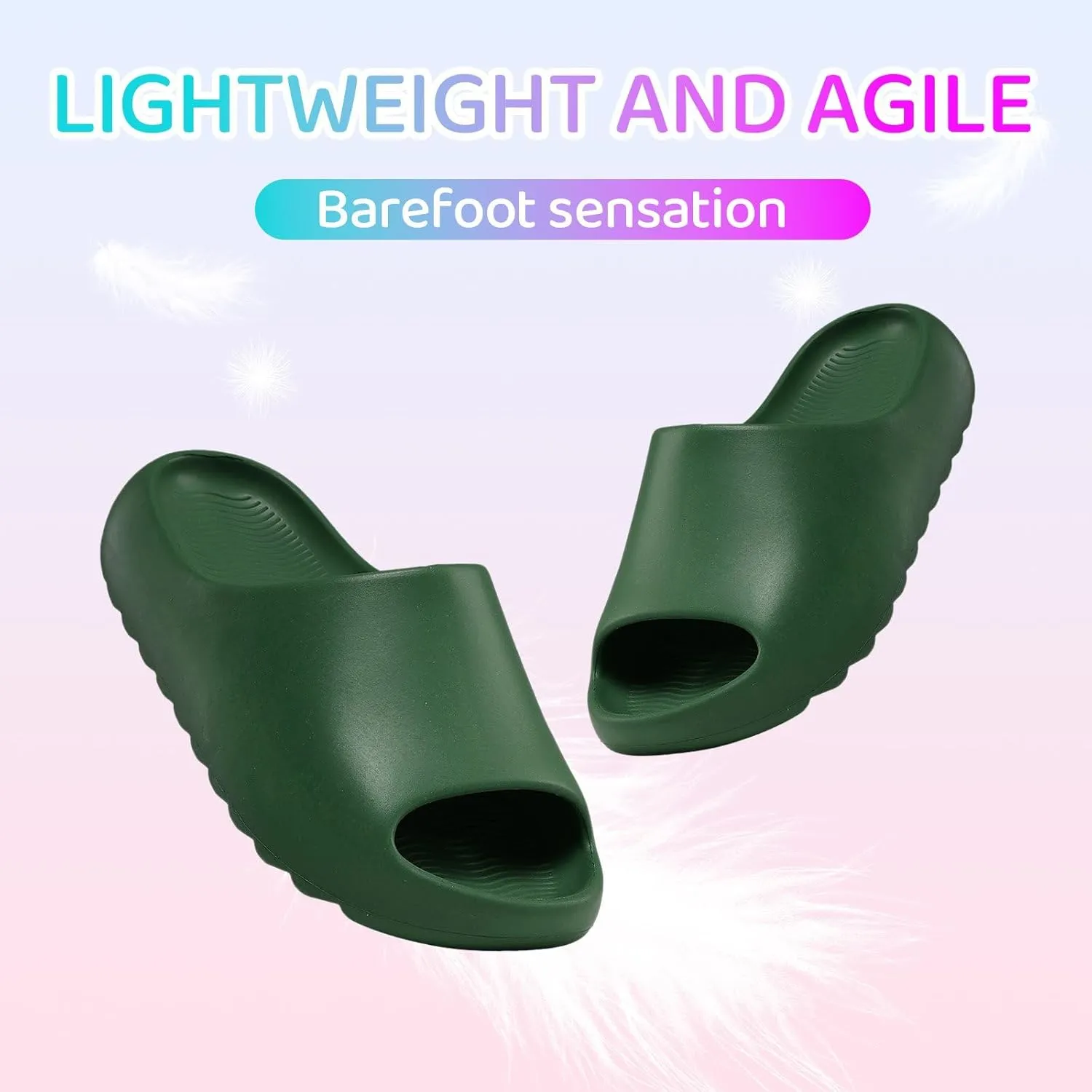 Cloud Slides for Kids,Boys Girls Shower Slippers Bathroom Pool Sandals,Toddler Home House Open Toe Comfy Thick Sole Slippers,Summer Non-Slip Beach Shoes