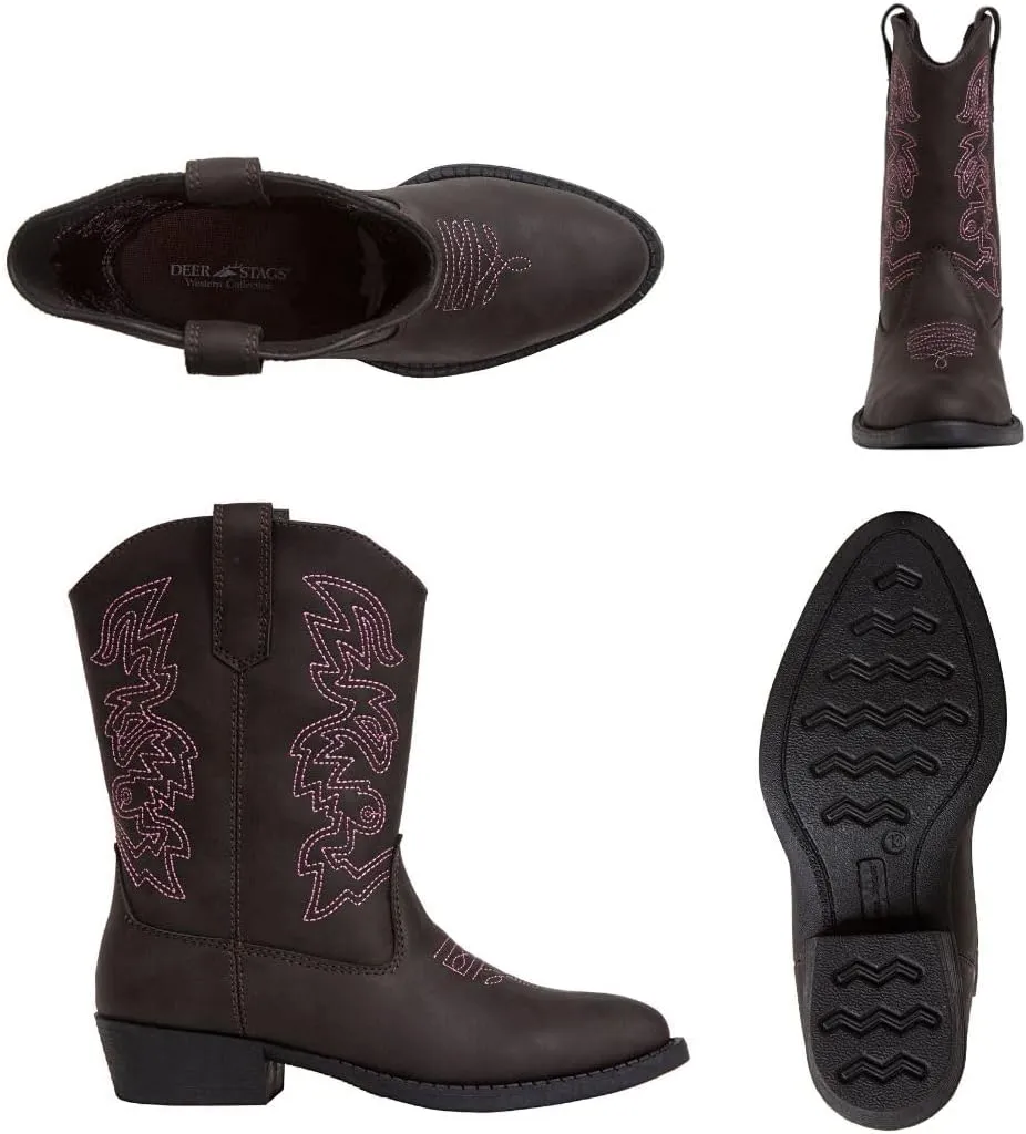 Deer Stags Boy's Ranch Western Boot