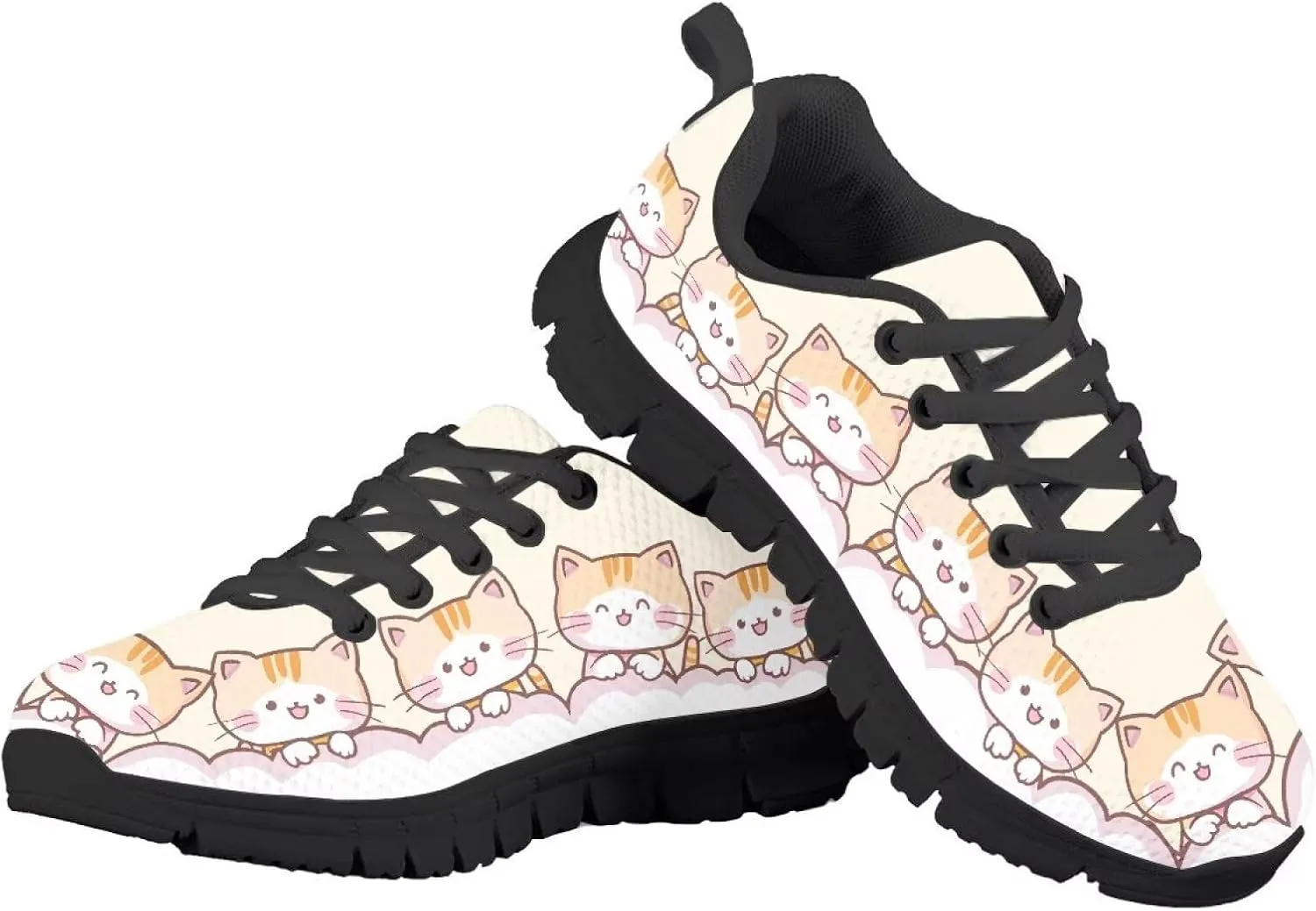 Doojoayie Cute Shoes for Girls Non-Slip Running Sneakers for Daily Causal