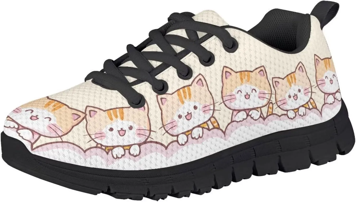 Doojoayie Cute Shoes for Girls Non-Slip Running Sneakers for Daily Causal