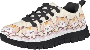Doojoayie Cute Shoes for Girls Non-Slip Running Sneakers for Daily Causal
