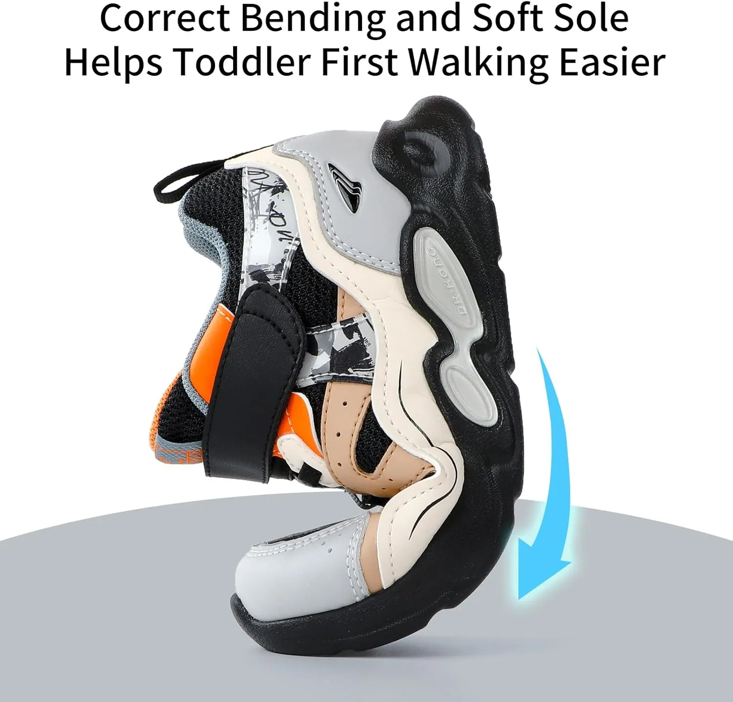 Dr Kong Toddler Shoes Kids Shoes for Boys and Girls Lightweight Durable Casual Athletic Kids Sneakers for Toddlers and Little Kids