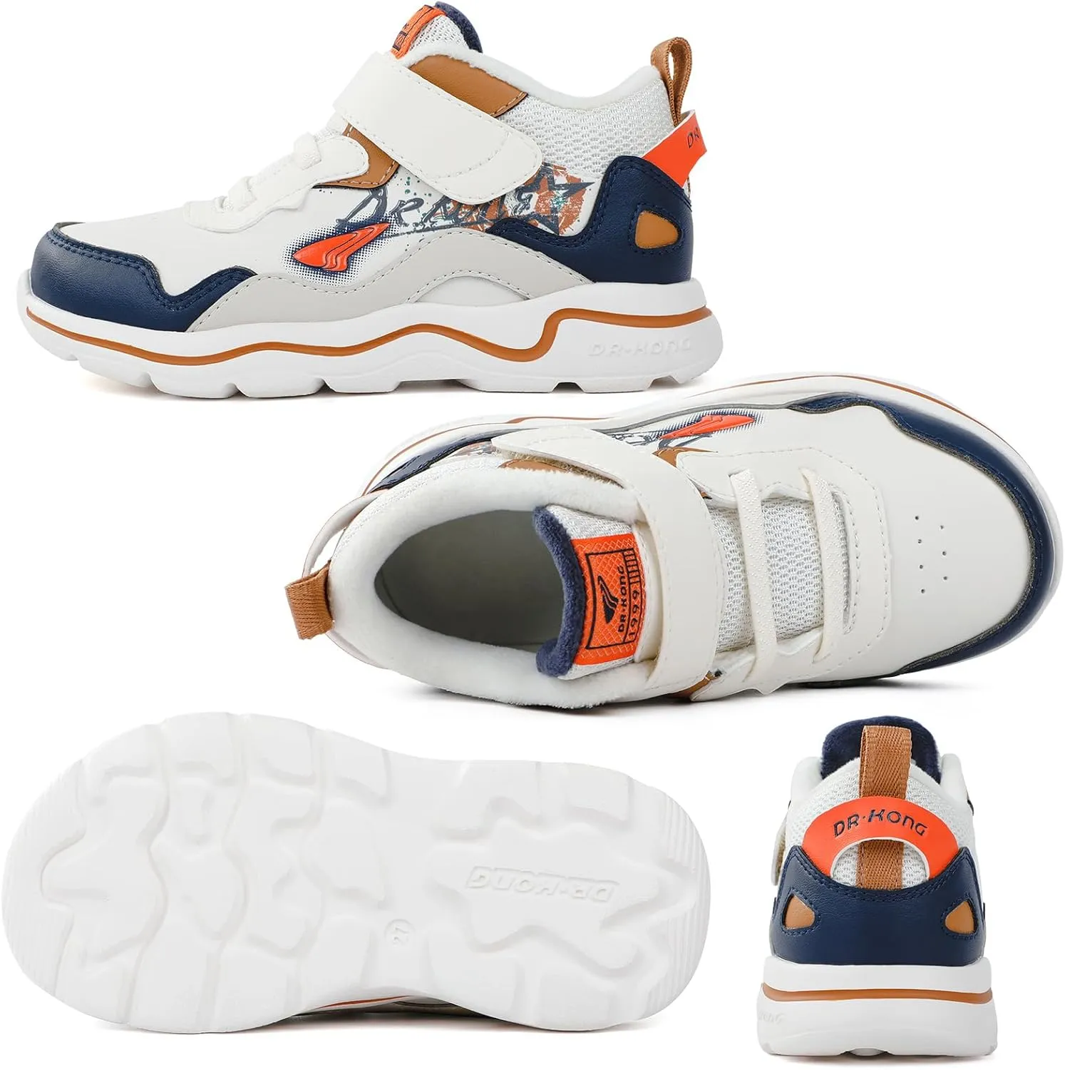Dr Kong Toddler Shoes Kids Shoes for Boys and Girls Lightweight Durable Casual Athletic Kids Sneakers for Toddlers and Little Kids