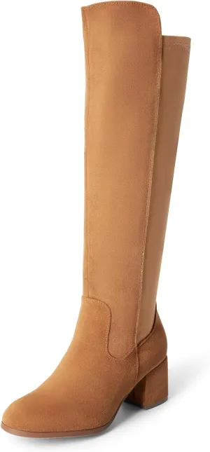 DREAM PAIRS Women's Knee High Stretchy Fashion Boots