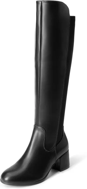DREAM PAIRS Women's Knee High Stretchy Fashion Boots