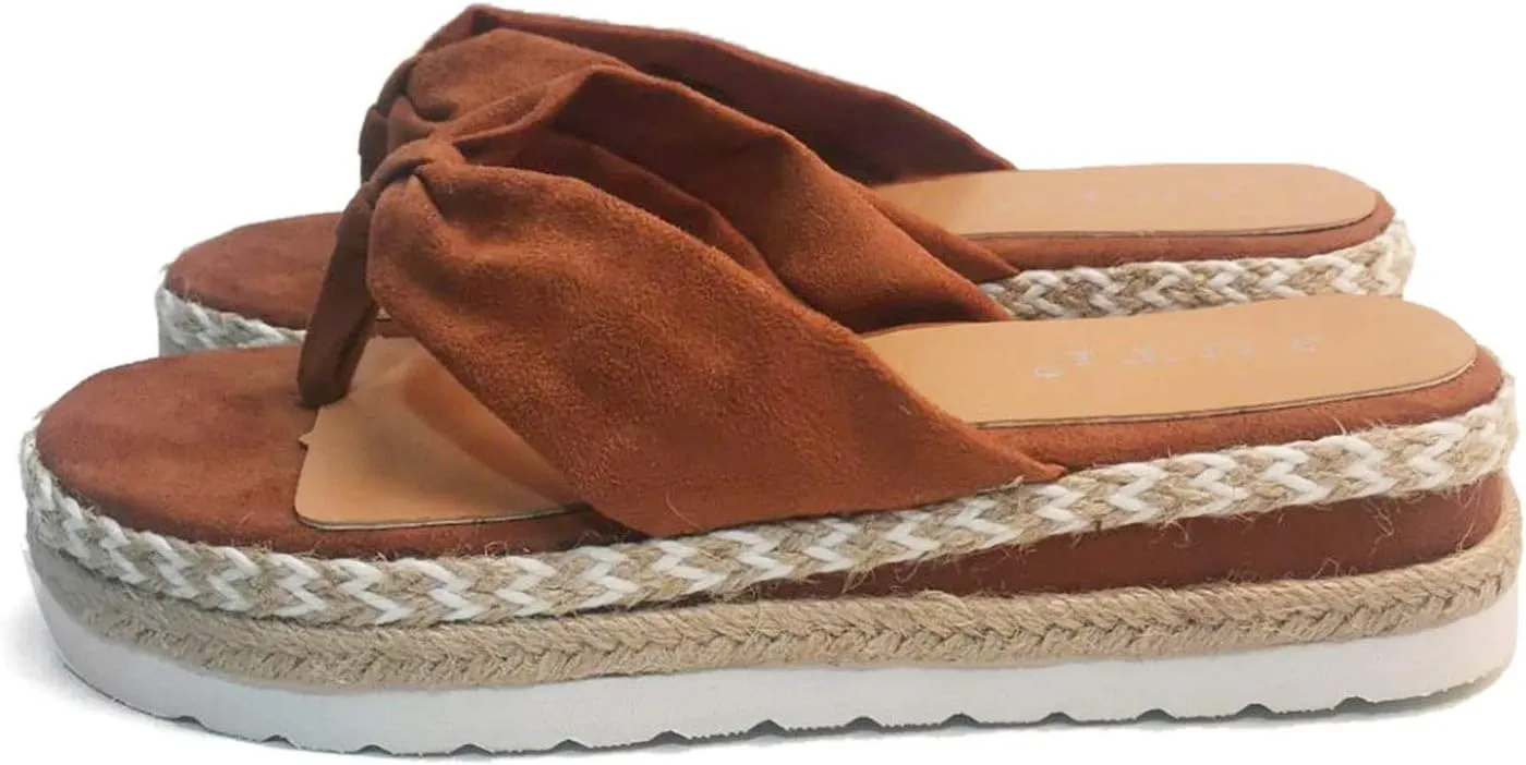 Eduavar Sandals for Women Dressy Summer, Women's Sandals Summer Beach Breathable Sandals Flip Flops Comfy Platform Sandals