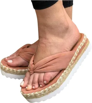 Eduavar Sandals for Women Dressy Summer, Women's Sandals Summer Beach Breathable Sandals Flip Flops Comfy Platform Sandals