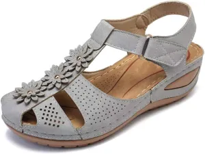 Eduavar Sandals Women Dressy Summer, Womens Sandals Dressy Hollow Sole Platform Sandals Casual Round Toe Walking Shoes