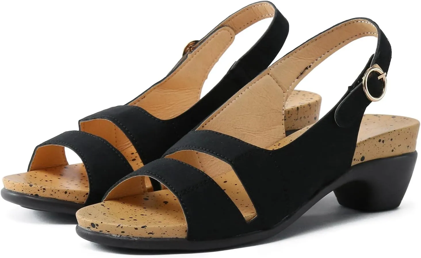 Eduavar Sandals Women Dressy Summer, Women's Sandals Wedge Sandals Ultra-Comfy Breathable Sandals Orthotic Sandals Women