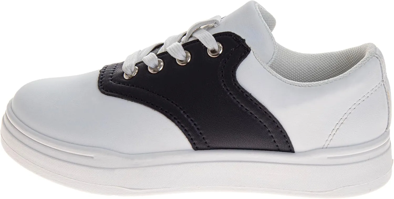 French Toast Kids Oxford Dress Shoes - Lace Up Loafer School Uniform Saddle Shoe for Girls and Boys (Sizes: 11-13 Little Kid / 1-7 Big Kid)