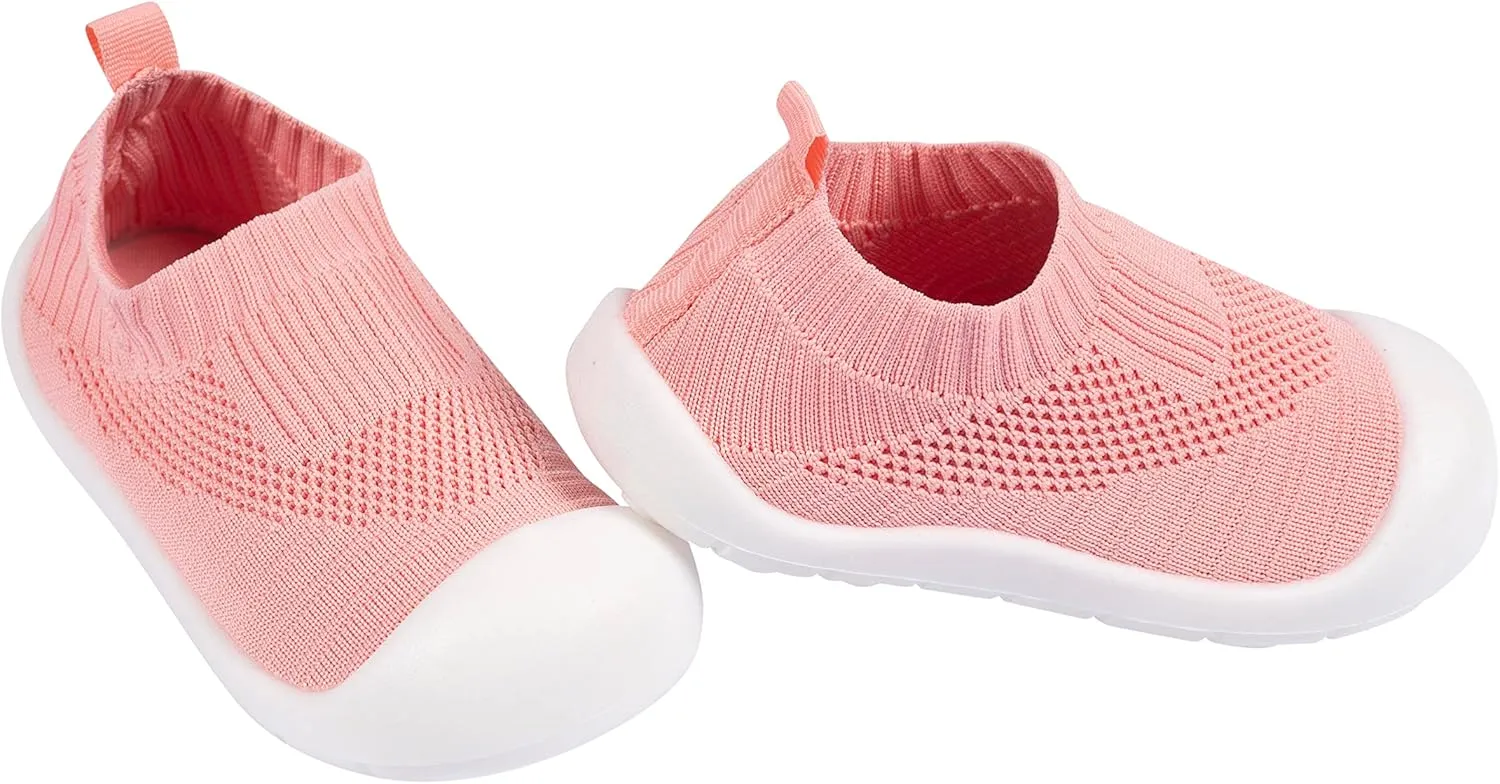 Gerber Kids' Baby Toddler Boy and Girl Stretchy Knit Slip-On Sneaker