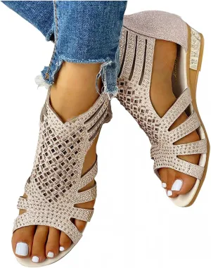 Gibobby Gladiator Sandals for Women Thong Sandals Flip Flop Dressy Summer Flat Travel Bohemian Roman Beach Open Toe Shoes