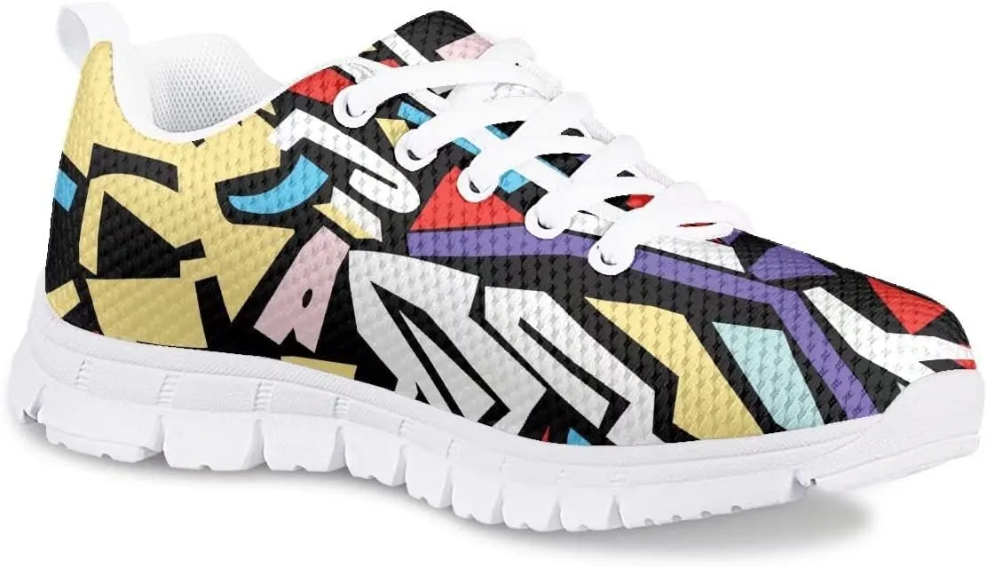 GIFTPUZZ Kids Running Shoes Breathable Athletic Mesh Sport Shoes Walking Sneakers
