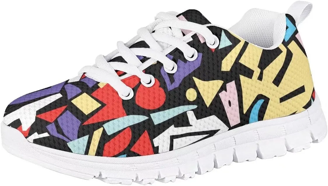 GIFTPUZZ Kids Running Shoes Breathable Athletic Mesh Sport Shoes Walking Sneakers
