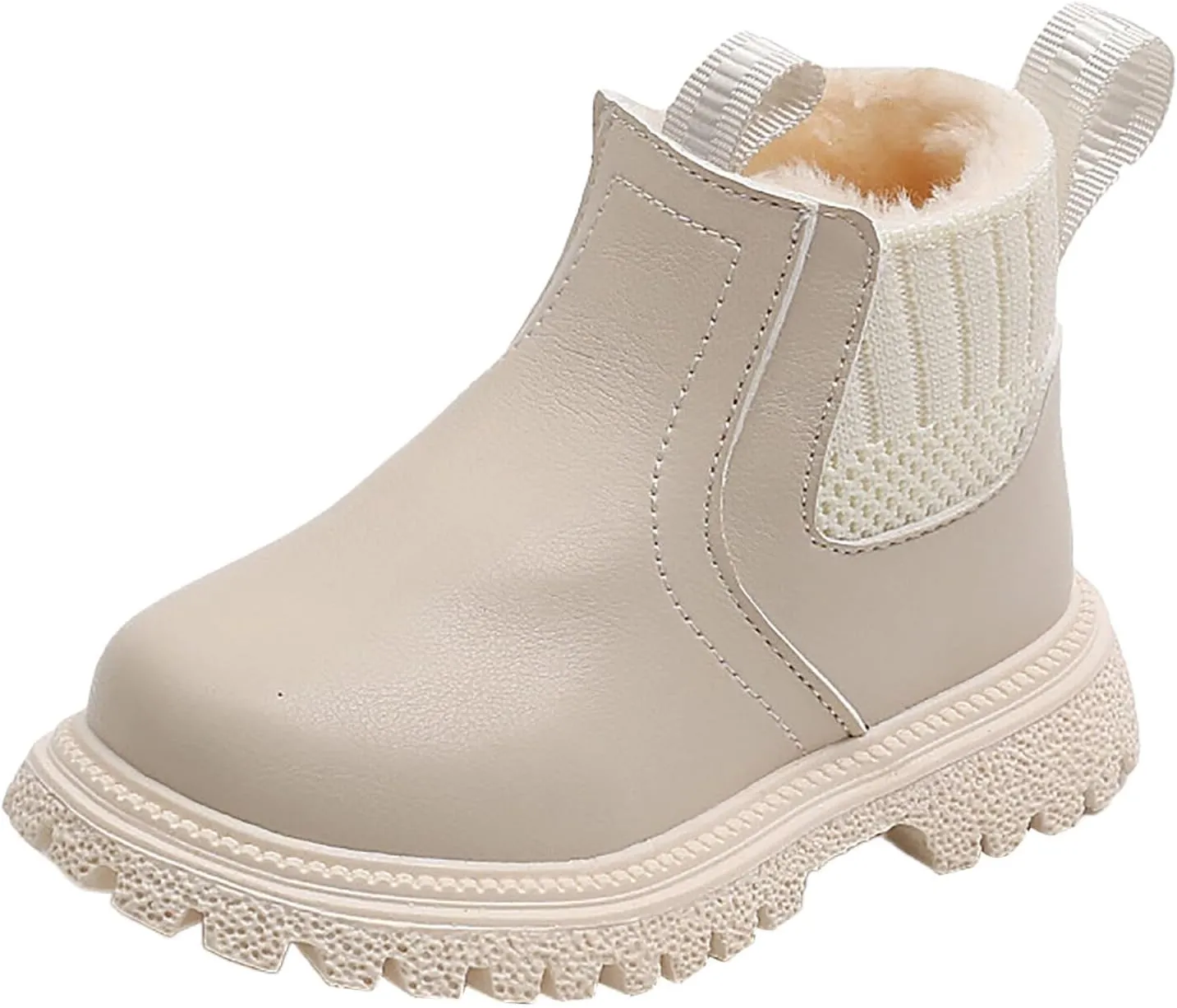 Girls Ankle Boots Breathable Faux Fur Fleece Lined Winter Snow Boots Toddler Kids Girls Boys Dress Boots Hiking Boots