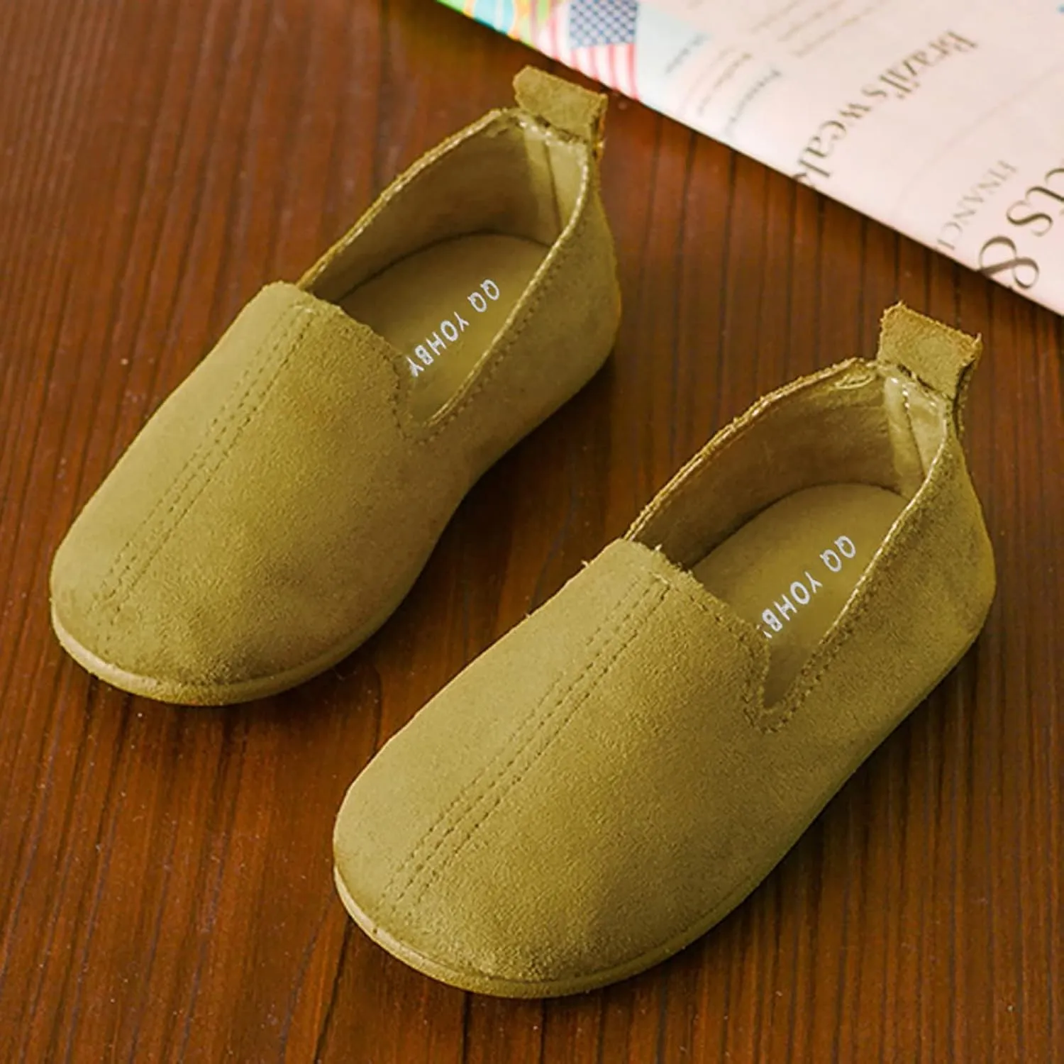 Girls Kids Loafers Sneaker Light Comfy Sport Shoes Toddler Boys Outdoor Indoor Casual Soft Leather Shoes Dress Dance
