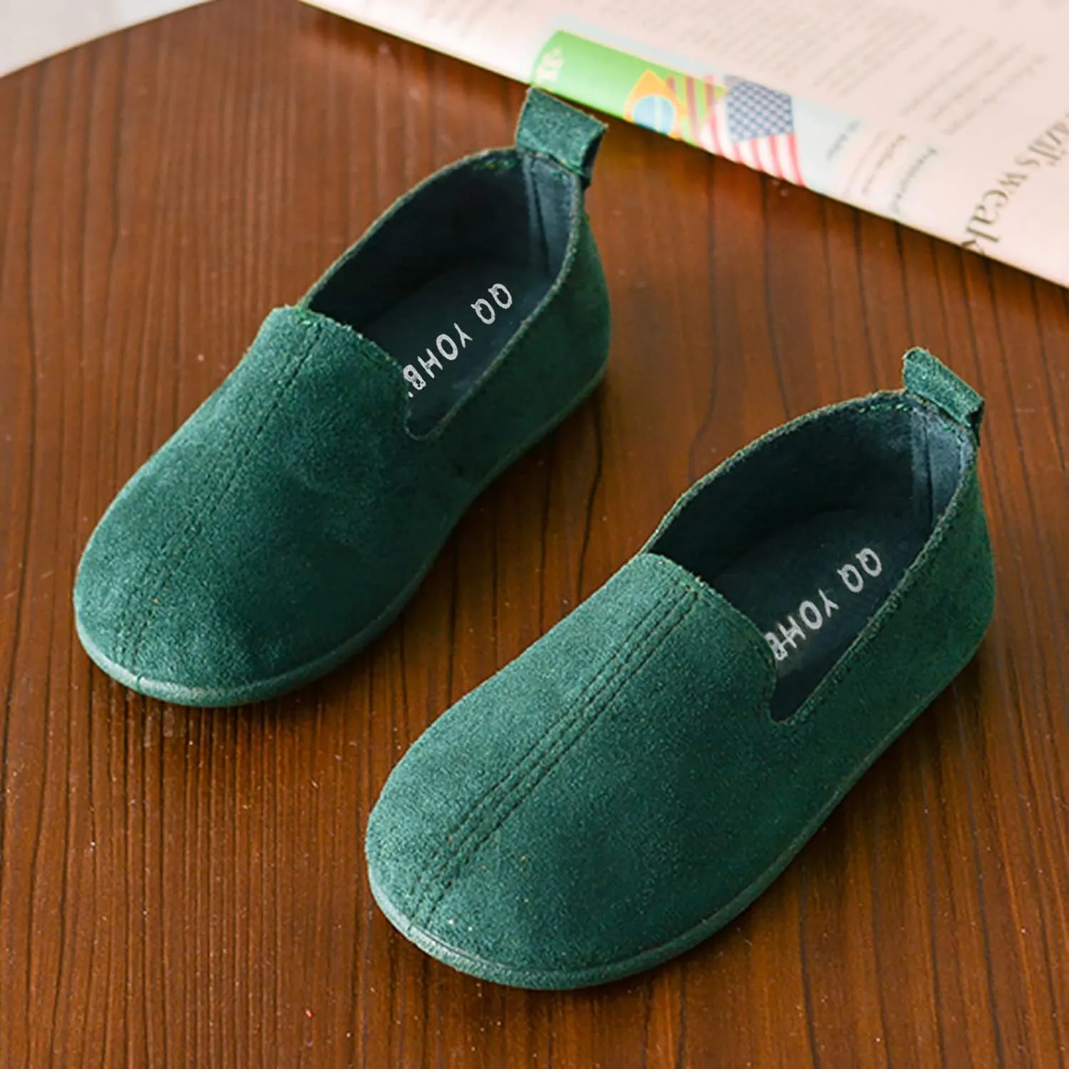 Girls Kids Loafers Sneaker Light Comfy Sport Shoes Toddler Boys Outdoor Indoor Casual Soft Leather Shoes Dress Dance