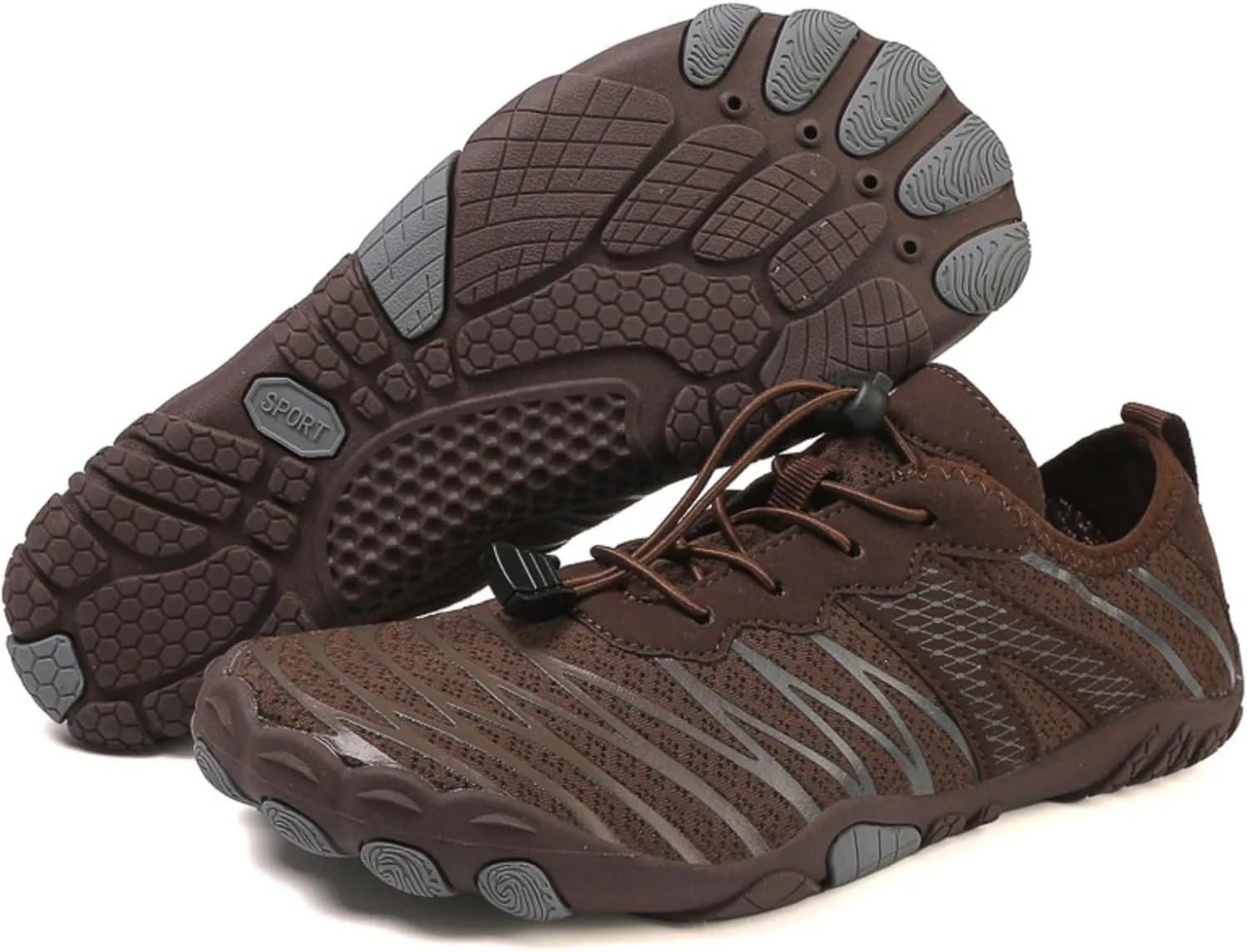Grounded Footwear Shoes Women Men Non-Slip Healthy Pro Barefoot Shoe Quick-Dry Aqua Shoes Unisex Ortho Stretch Cushion Sneakers Breathable Walking Sneakers with Non-Slip Sole & Wide Toe Box