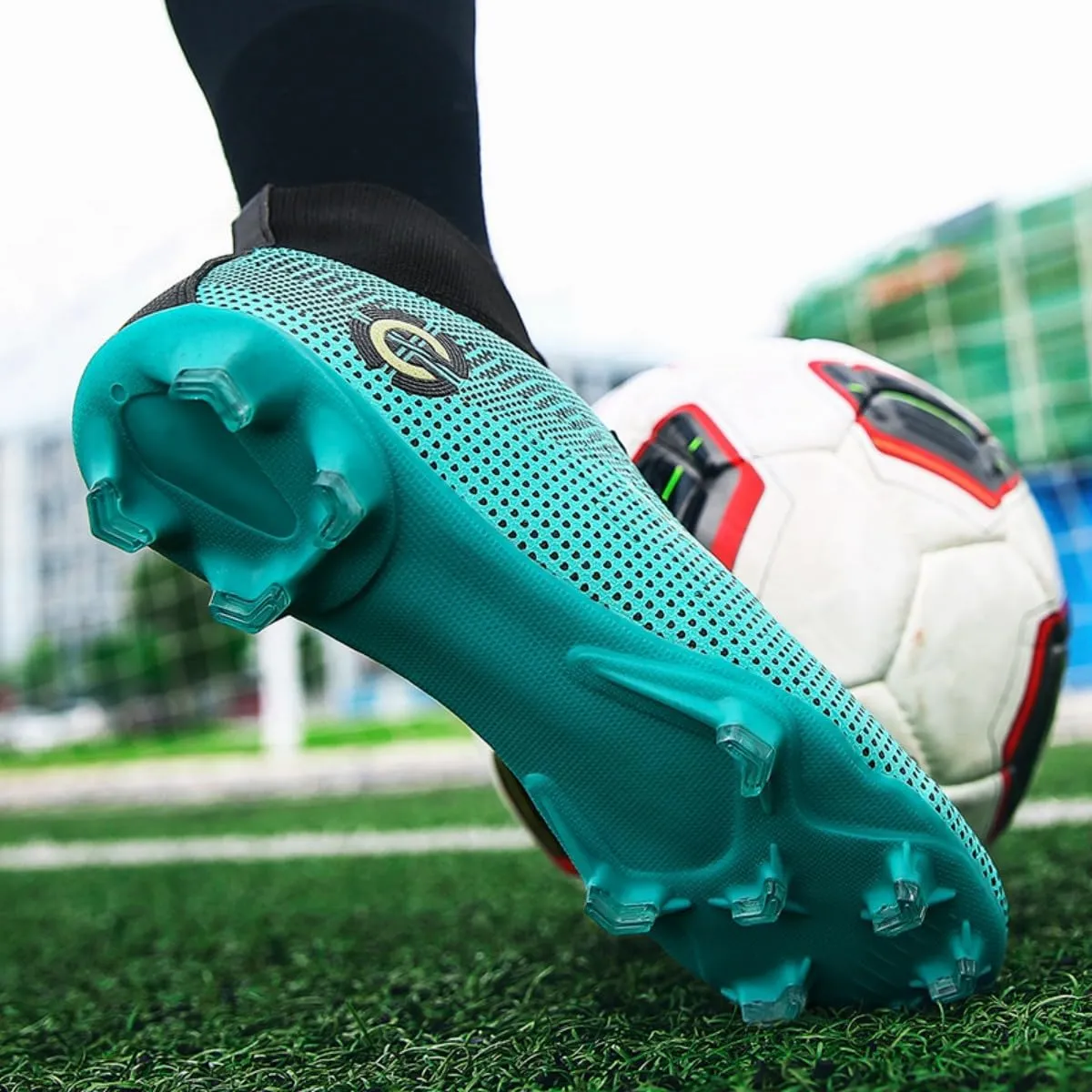 HESBITEUL Soccer Cleats Lightweight Durable: Firm Ground Football Shoes