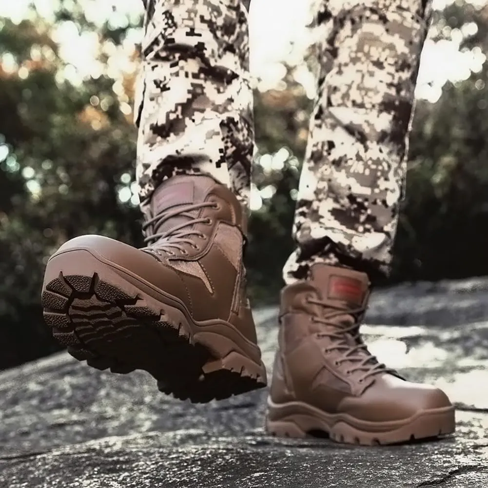 Hiking Boots Winter Snow Boots for Men Tactical Boots Men's Combat Boots Work Boots Outdoor Walking Shoes