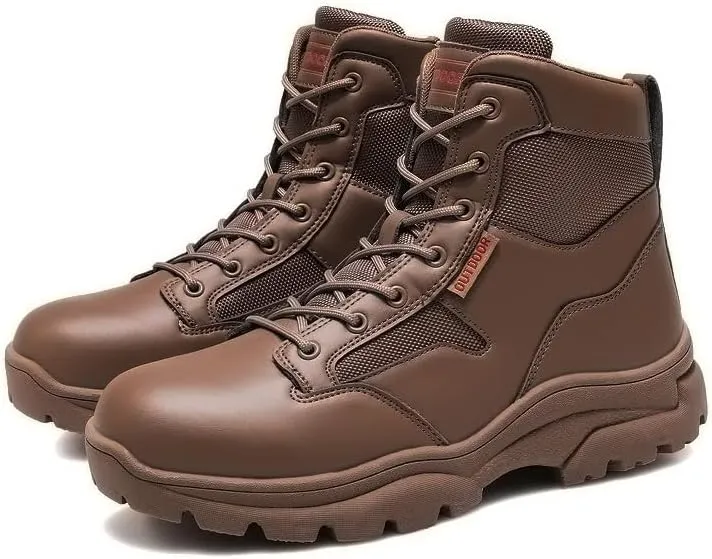 Hiking Boots Winter Snow Boots for Men Tactical Boots Men's Combat Boots Work Boots Outdoor Walking Shoes