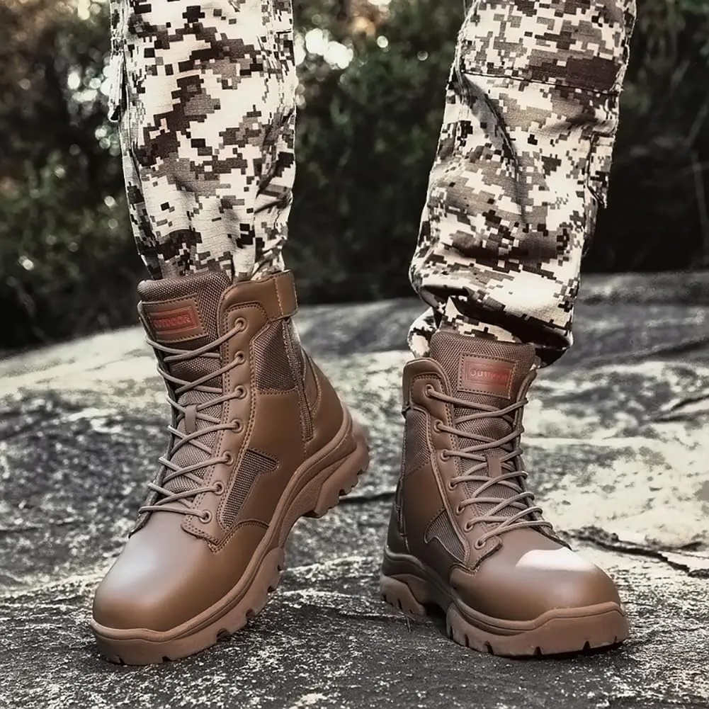 Hiking Boots Winter Snow Boots for Men Tactical Boots Men's Combat Boots Work Boots Outdoor Walking Shoes