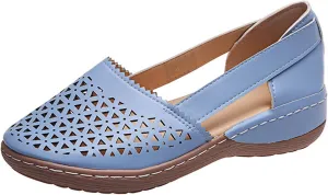 Hollow Out Sandals for Women Fashion Black Beach Shoes Solid Color Magnolia Aster Loafer Flat Workout Dressy